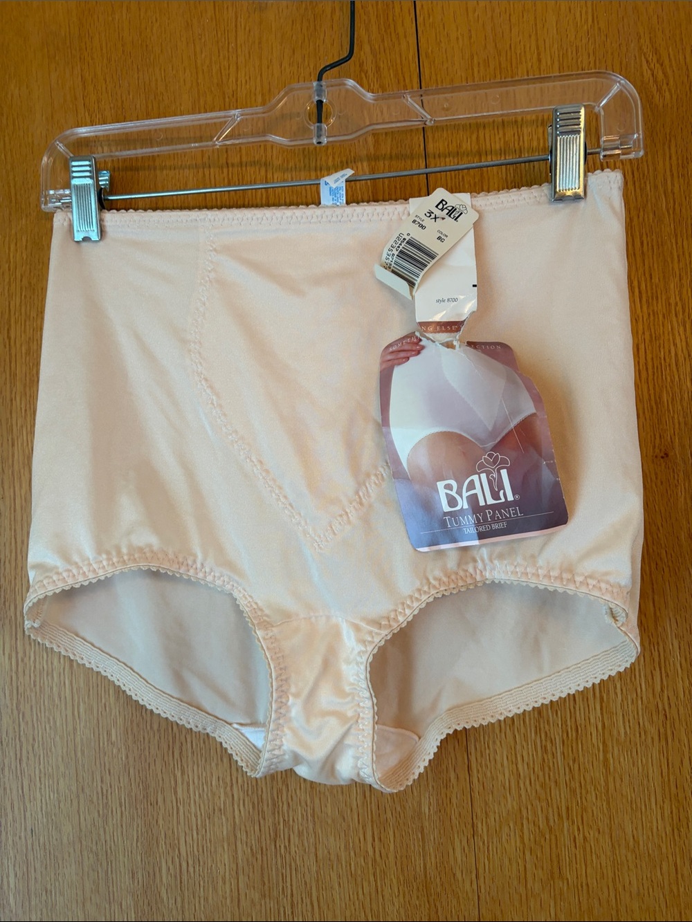 NEW NWT Vintage Bali 3XL SOMETHING ELSE cream tummy shaper tailored brief panty